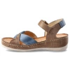 Sandale WASAK - 0473 Cappuccino+Denim