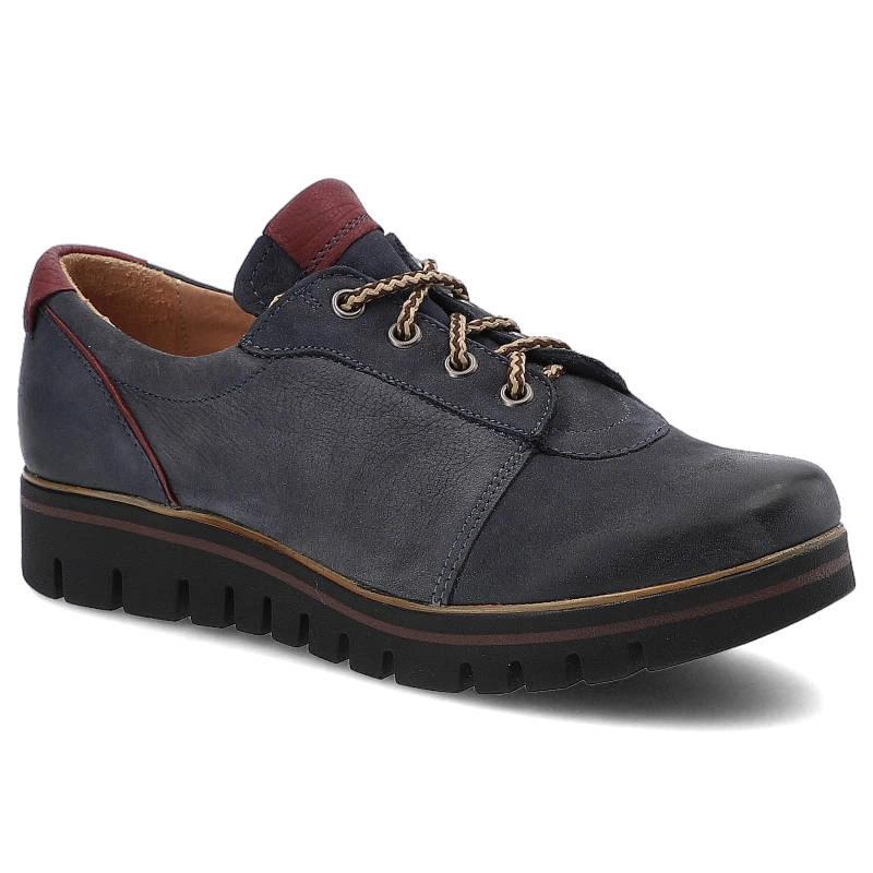 Pantofi POLLONUS - 5-0902-015 Albastru Marin Samuel/Maroon